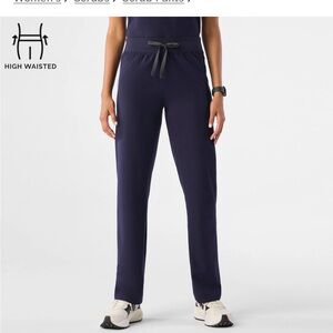 High-Waisted Navy Women's Pants